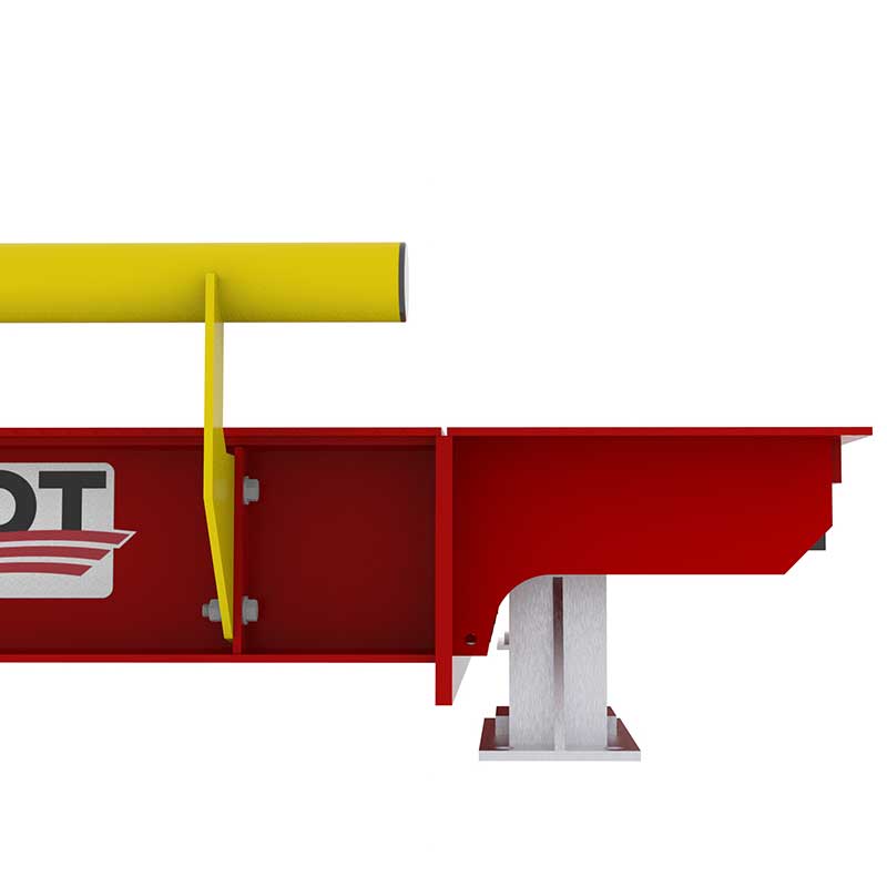 Debris build-up protection at the Patriot Digital Truck Scale end wall