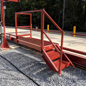 Catwalk Bridge with Handrail and Kick-plate